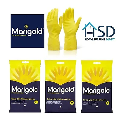 Marigold Extra Life Strong Small Medium Large House Kitchen Gloves Washing Up • £5.19