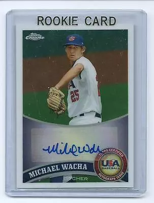 Michael Wacha 2011 Topps Chrome USA Baseball Autographed Auto Rookie Card #usa21 • $29.95