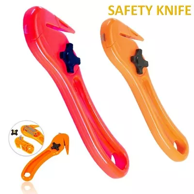 Safety Cutting Knife Box Opener Seat Belt Cutter Shrink Wrap Tape Cutter Tool • £2.49