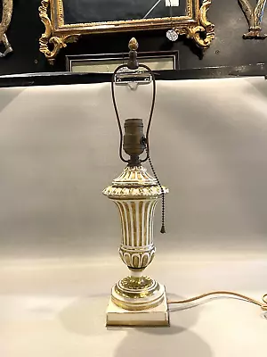 Vintage Gilt Porcelain Neo Classical French Style Boudoir Lamp • $125