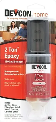 New Devcon 31345 S31 Fresh 2 Part 2 Ton Gel Clear Epoxy Glue Waterproof Adhesive • $3.09