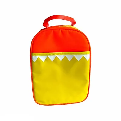 J. Crew Crewcuts Snaggletooth Monster Kid’s Lunch Box Orange And Yellow NEW • $24.99