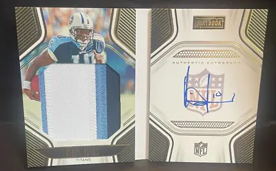 2022 Playbook Vince Young On-Card AUTO 3CLR Patch Booklet #20/75 Titans JA 🔥🔥 • $45