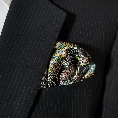 NEW - Men's Pre-Folded Satin Pocket Square Insert - More Colors • $7.95