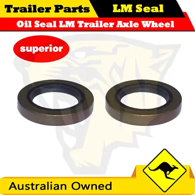  2 X Trailer Oil Seal Suits Hub Dis Drum With  LM Holden Bearing Seal • $9.90