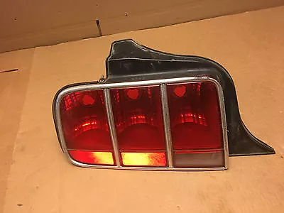 2005 2006 2007 2008 2009 Ford Mustang Left Driver Tail Light Lamp W Chrome Trim • $50