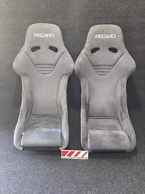 RECARO Rs-g RED ASM Alcantara Fixed Back Bucket Seats S2000 GTR 911 Porsche Evo • $4900
