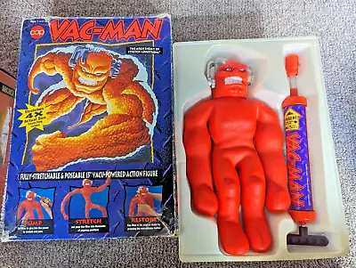 Vintage 1994 Cap Toys VAC-MAN Figure Stretchy Toy Stretch Armstrong Enemy • $80