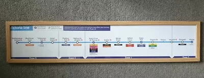 London Underground TFL Carriage Map Victoria Line Walthamstow To Brixton TFL Map • £35