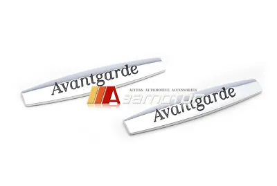 2x Avantgarde Chrome Side Emblem Badge Fits Mercedes C230 C250 C280 C350 C63 AMG • $39.99