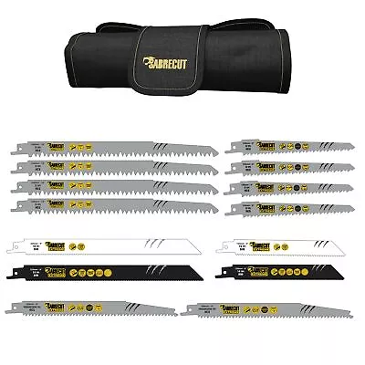£17.99 • Buy SabreCut 14 Reciprocating Sabre Saw Blades Combo Wood & Metal Fits Bosch Makita