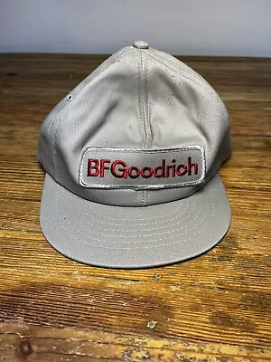 Vintage Foam BF Goodrich Patch Trucker Snapback Mesh Back Cap Hat Gray Swingster • $18