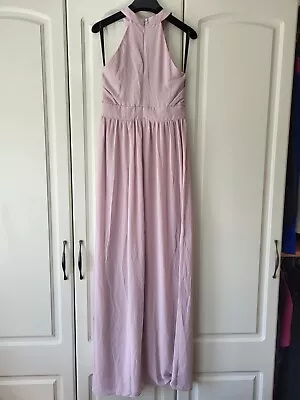 TFNC London New Prague Bridesmaid Prom Maxi Dress Mink Size 10 BNWT • £30