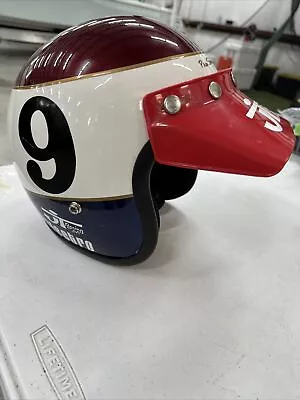 70's Tribute Replica Red White Blue DOT Helmet Size Large No Reserve JOFA JT • $10.50