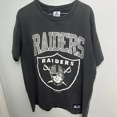 Vintage Los Angeles Raiders  Starter  T-Shirt 1990 NFL M • $35.99