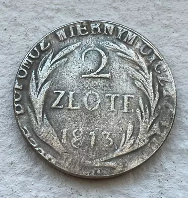 Coin 2 Zloty 1813 Poland • $61