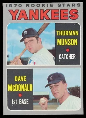 1970 Topps Baseball #189 Thurman Munson Rookie Nrmt+ OC A_1899 • $23.05