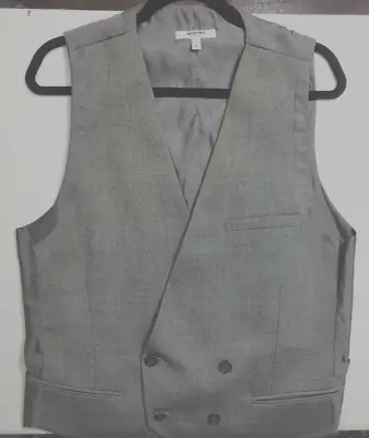 Murano Collezione Grey Tweed Double Breasted Vest Men's Size L • $23.99