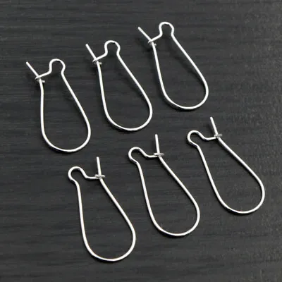 Kidney Earring Hooks Clasps Wire Jewellery Findings Blanks 3 SIZES UK SELLER • £2.99