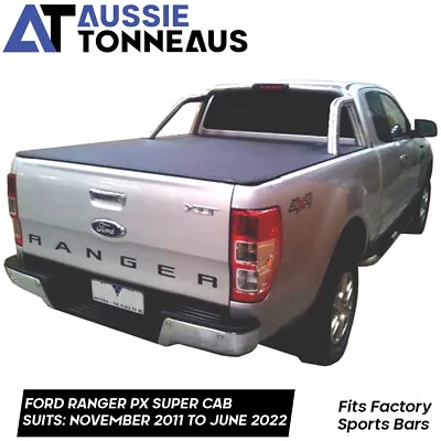 Clip On Tonneau Cover For Ford PX Ranger Super Cab (Nov 11-June2022) (Suits S/B) • $315.80