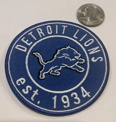 Detroit Lions Vintage Iron -on Embroidered  Patch  3”x 3  AMAZING!! • $6.50