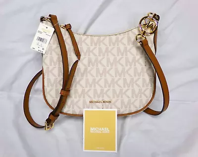 Michael Kors Handbag Small Crossbody Zip Tote Kelsey Vanilla NWT MSRP $298 • $234.99