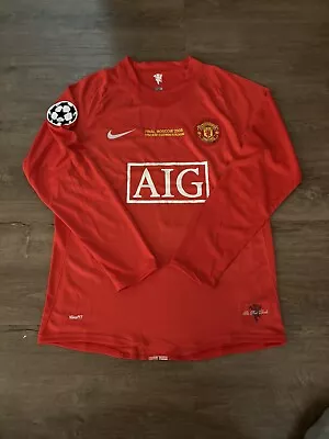 Retro Ronaldo 2008 UCL Final Manchester United Long Sleeve Jersey • $75