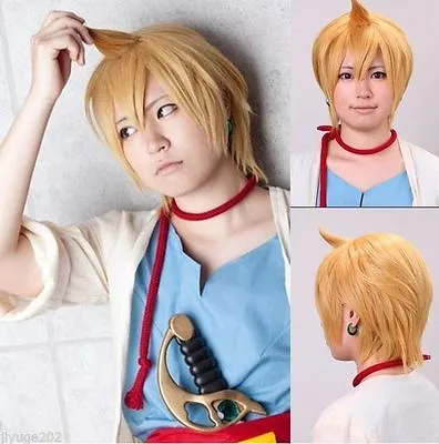 New Magi The Labyrinth Of Magic Alibaba Short Anime Cosplay Party Wig Have Hairn • $20