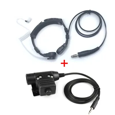 Mic Headset + Z Tactical U-94/A U94 PTT Military Adapter For 3.5mm Cell Phone • $16.99