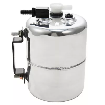 2L Polished Alloy Brake Vacuum Reservoir Tank Can 3/8'' Barb Fitting • $59