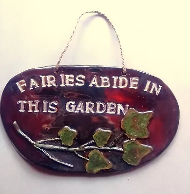 Fairy Garden Sign Pottery Fairy Garden Sign Ceramic Fairy  Garden Sign • £12.50