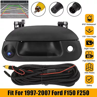 Tailgate Handle Camera Kit For Ford F150 F250 F350 1997-2003 2004 2005 2006 2007 • $37.98