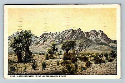 Las Cruces NM-New Mexico Organ Mountains Vintage Souvenir Postcard • $7.99