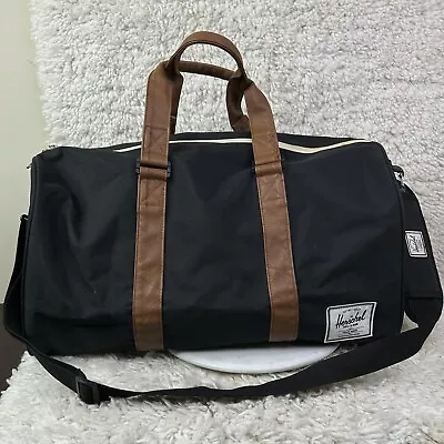 Herschel Novel Black Weekender Gym Travel Duffle Bag 42.5L • $40