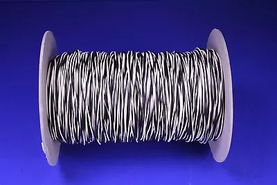 1000' 22 AWG Tinned Copper Hook-Up Wire Twisted Pair Black & White Mil-Spec  • $39.95