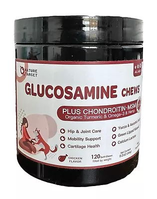 Glucosamine For Dogs Joint Supplement For Dogs W/Chondroitin Omega-3 MSM 120ct • $24.99