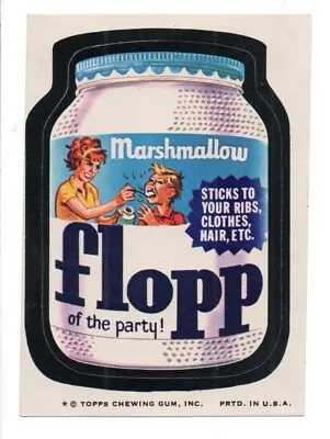1974 Wacky Packages Series 7    FLOPP  Tan Back • $3.99