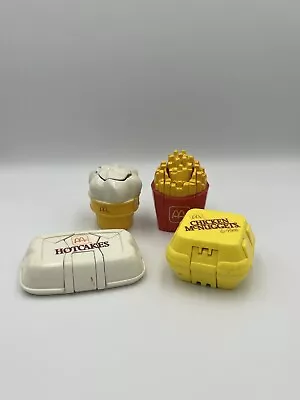 Vintage McDonalds Changeables Happy Meal Toy Dino Transformer Lot Of 4 • $22.99