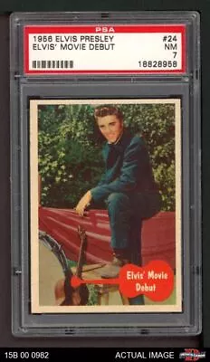 1956 Elvis Presley #24 Elvis' Movie Debut PSA 7 - NM • $78