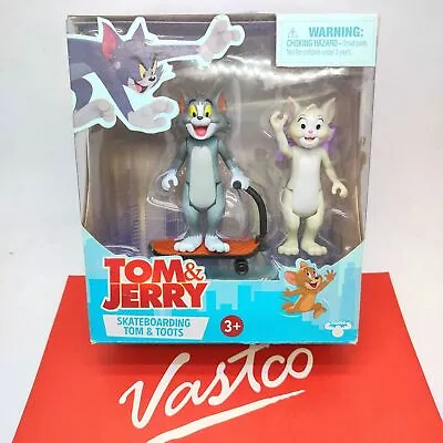 Moose Toys Tom And Jerry Skateboarding Tom & Toots Figure #14450 Tom & Jerry • $50.25