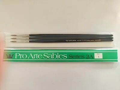 Pro Arte - Designers Kolinsky Sable Brush - Round - Series 2A - Size 1 • £5.60