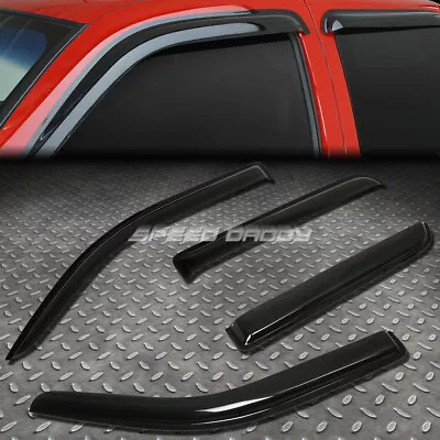 For 09-14 F150 Super Crew Smoke Tint Window Visor/wind Deflector Vent Rain Guard • $27.95