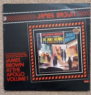 JAMES BROWN - LIVE AT THE APOLLO VOL 1 (POLYDOR 1970s Re-issue) • £10