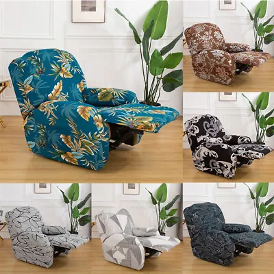 Stretch Couch Chair Recliner Cover Anti-Slip Lazy Boy Elastic Slipcover Printed • £29.50