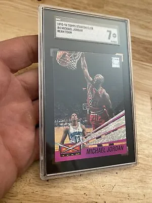 Michael Jordan SGC 7 Beam Team Topps Stadium Club Collector Card Last Dance 1993 • $323