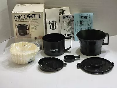 MR COFFEE QUIK BREW MICROWAVE COFFEE MAKER 10 Oz. TRAVEL MUG QB1 USA MADE EUC • $12.99