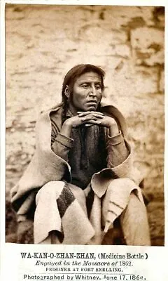 £3.99 • Buy Native American Indian Medicine Bottle 1862 Photo Art Print Picture