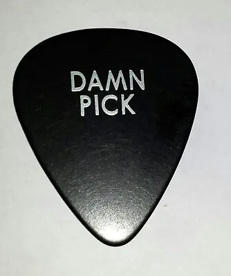 Motley Crue Mick Mars Damn Pick Rare Stage Used Silver On Black Guitar Pick • $233