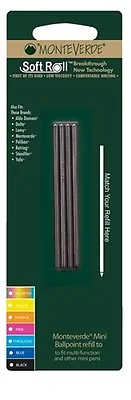 4 Monteverde D1 Mini Ballpoint Pen Refills SUPER BROAD • £8