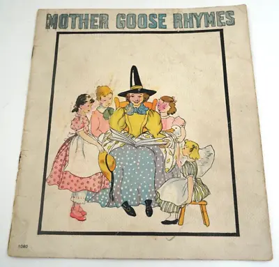 Vintage 1939 Mother Goose Illustrated Nursery Rhymes Picture Book • $9.71